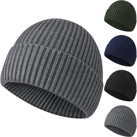 Fashionable Fisherman Beanie - Cozy Unisex Knit Hat for Every Winter Occasion - Picture 1 of 7